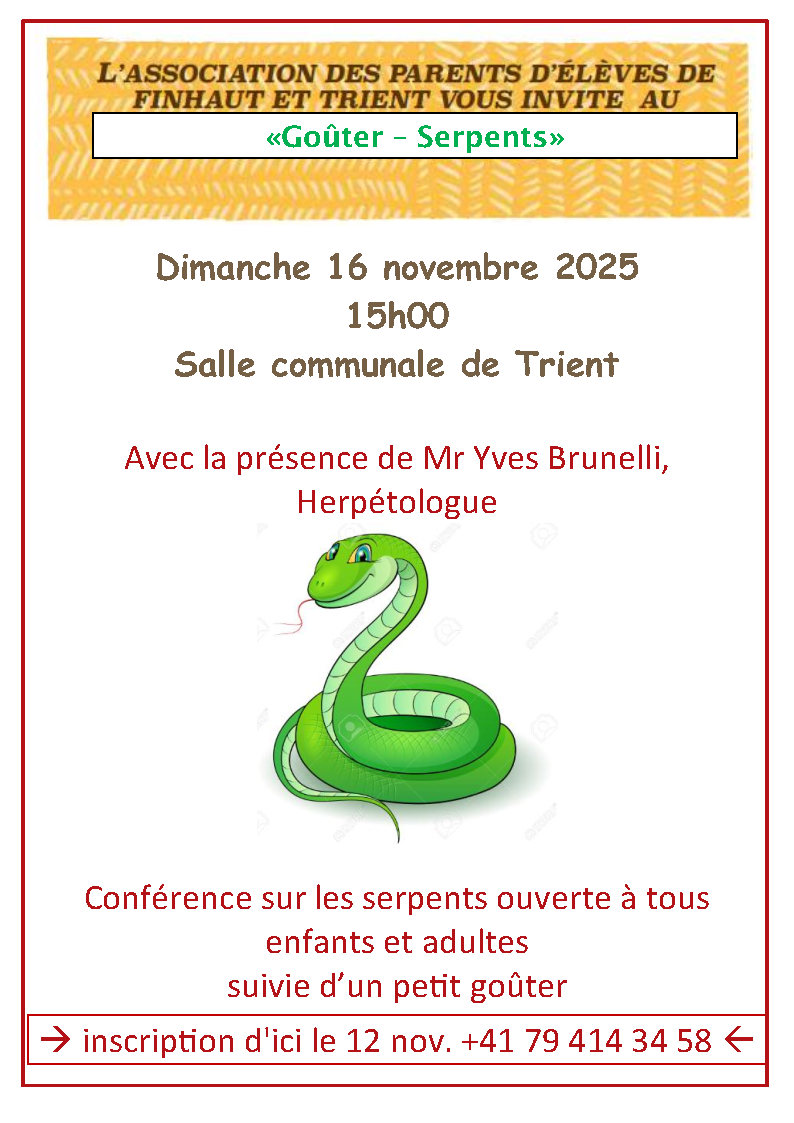Goûter - Serpents