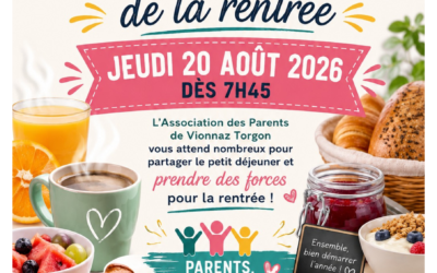 20 août 2026 – Petit déjeuner de la rentrée